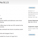 Update programów Logic Pro and Express 9.1.5