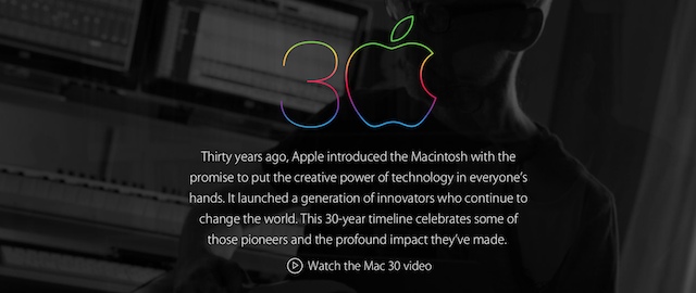 Apple świętuje trzydzieści lat komputera Mac