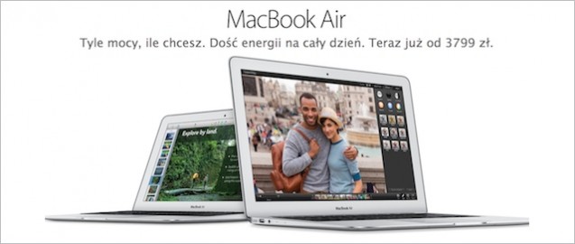 Apple modernizuje MacBook’i Air o szybsze procesory Haswell i obniża ich cenę