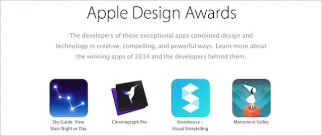 Apple ogłosił zwycięzców Apple Design Awards 2014
