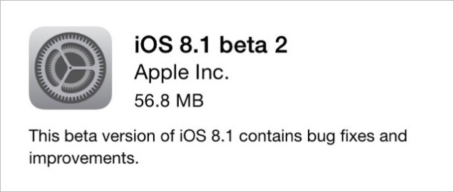 Apple udostępnia deweloperom iOS 8.1 Beta 2