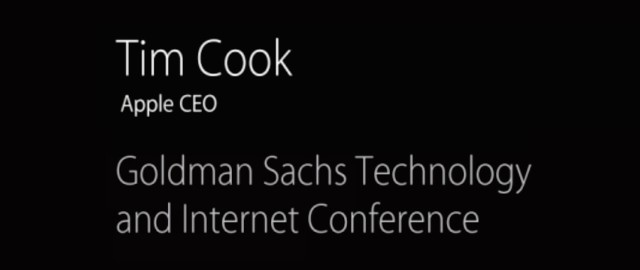 Tim Cook wystąpi dziś na konferencji Goldman Sachs. Apple zapewnia transmisję z wydarzenia
