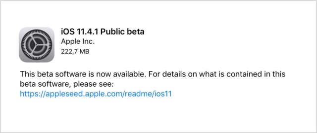 Apple udostępnił publicznym beta testerom pierwszą wersję beta iOS 11.4.1