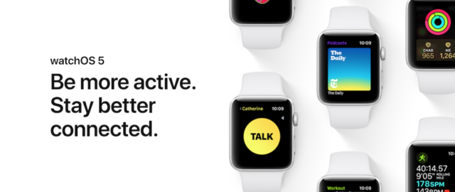 Apple zapowiada watchOS 5 – nowy system zegarków Apple Watch