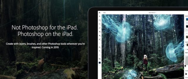 Adobe wprowadzi pełną wersję programu Photoshop CC na iPada w 2019 roku