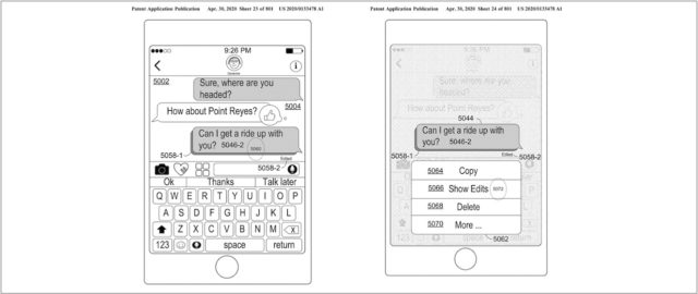 Nowy patent Apple opisuje możliwość edycji już wysłanych wiadomości iMessage
