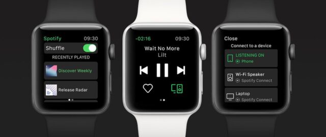 Apple Watch obsługuje od teraz niezależne strumieniowanie ze Spotify bez konieczności posiadania iPhone’a