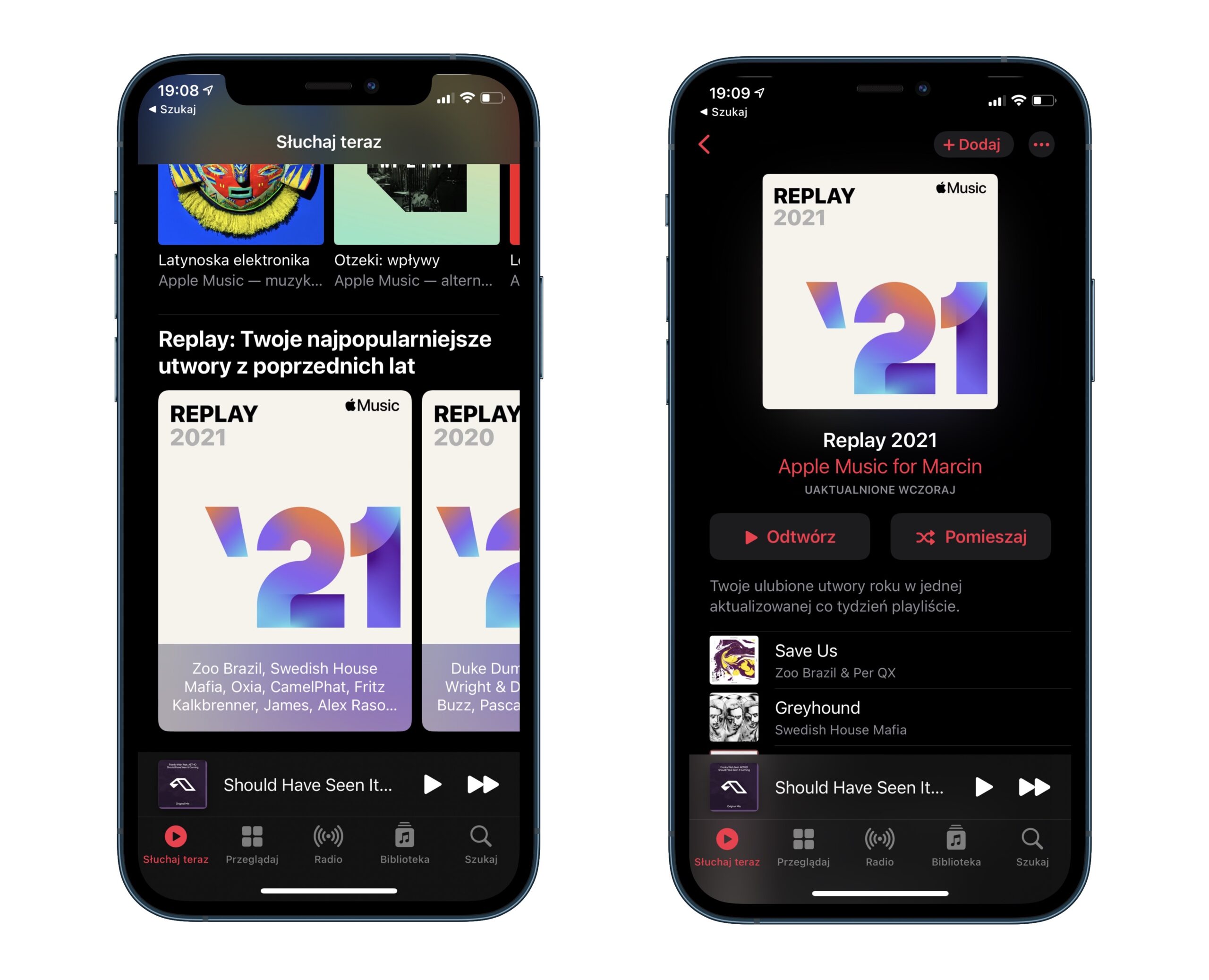 Lista odtwarzania „Replay 2021” w Apple Music już dostępna