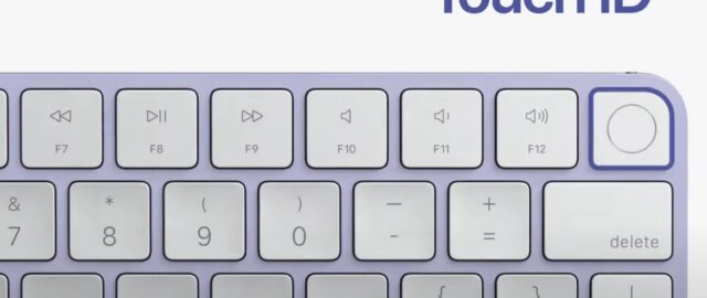 Klawiatura Magic Keyboard z Touch ID w podstawowym modelu iMaca wymaga dopłaty