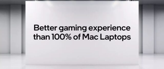 Komputery PC oferują „lepsze wrażenia z gier niż 100% laptopów Mac” twierdzi Intel