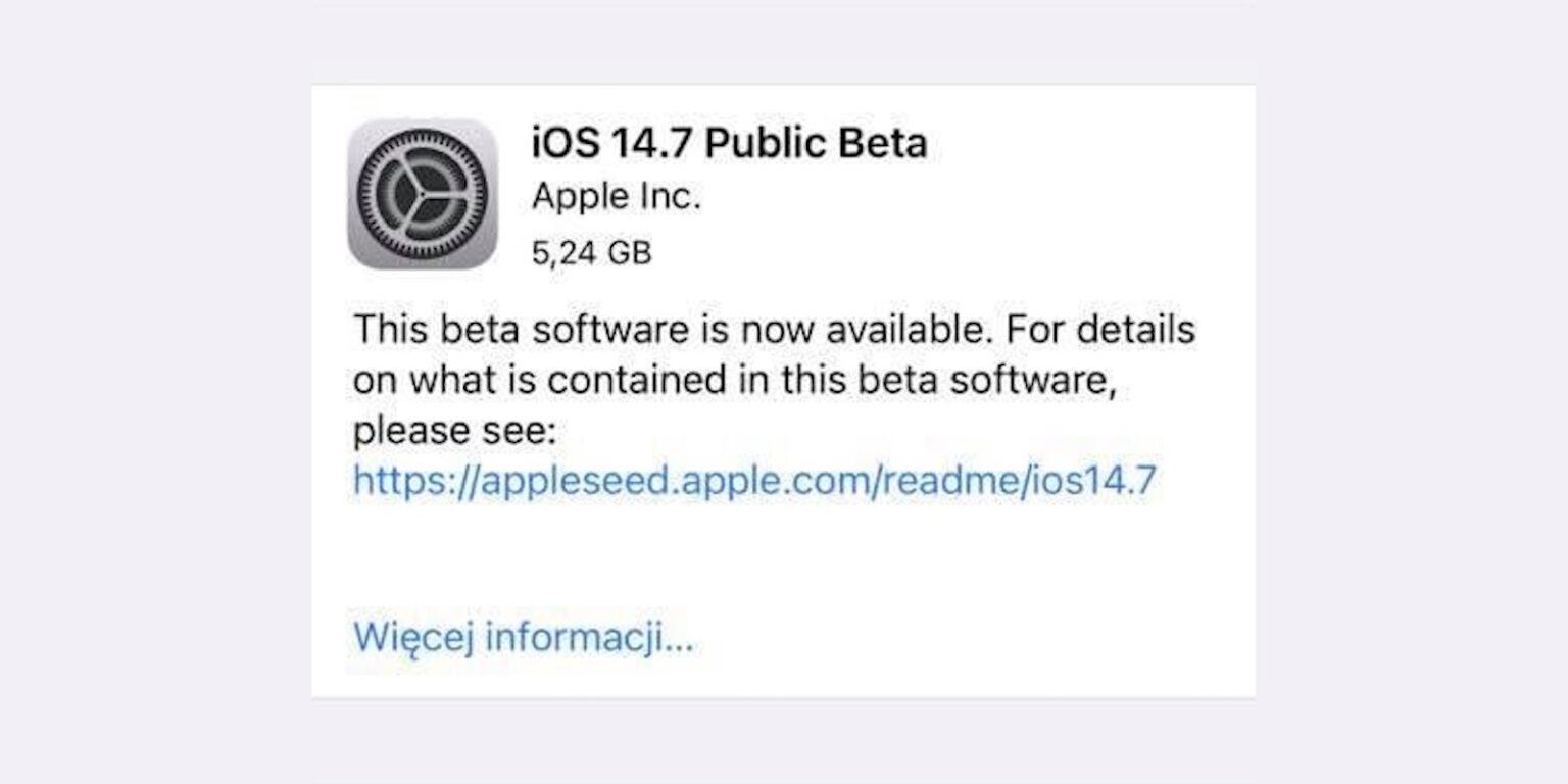 iOS 14.7 public beta 1
