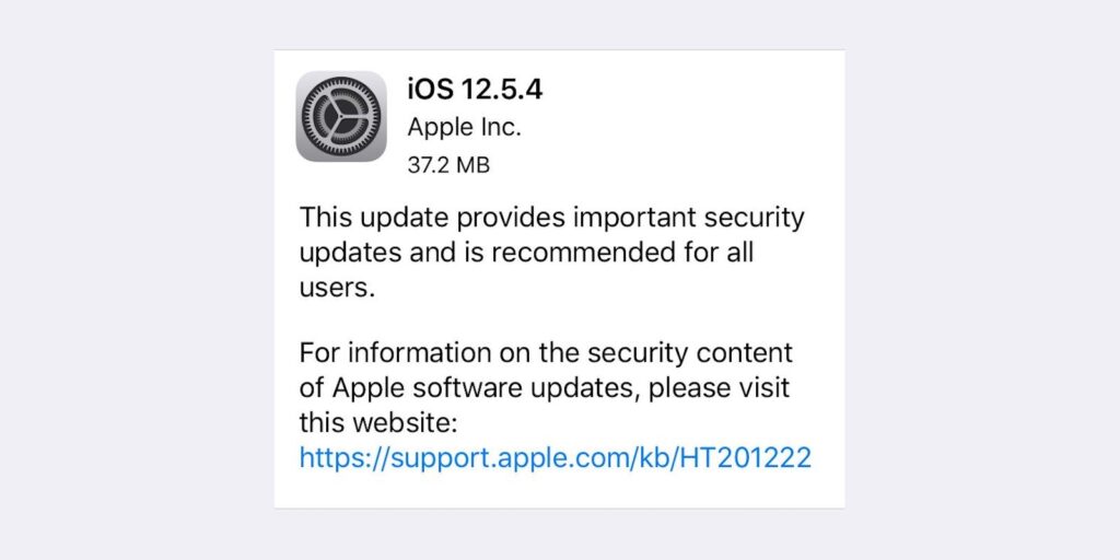 iOS 12.5.4
