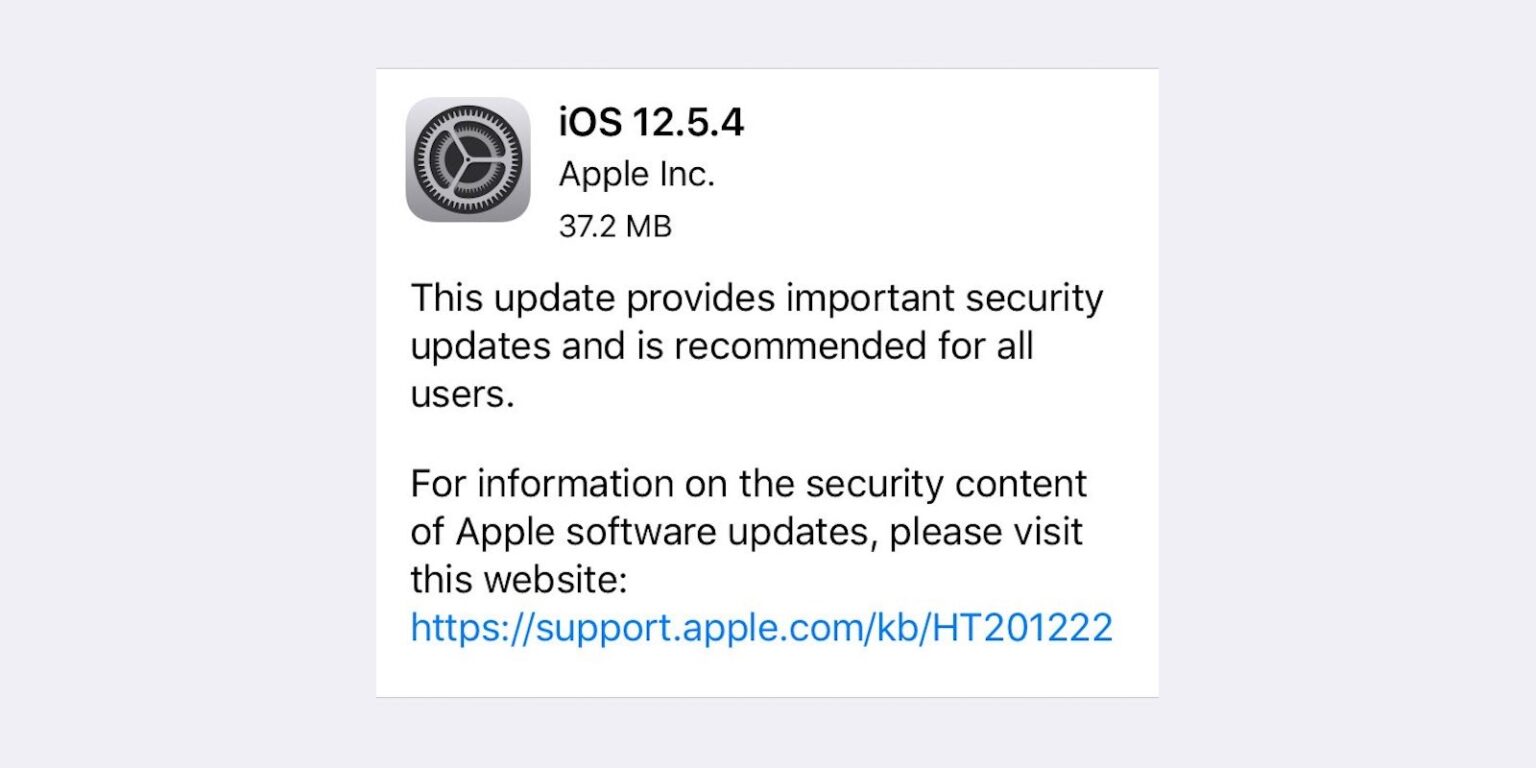 iOS 12.5.4