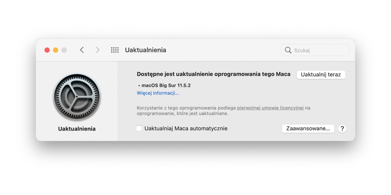 macOS Big Sur 11.5.2