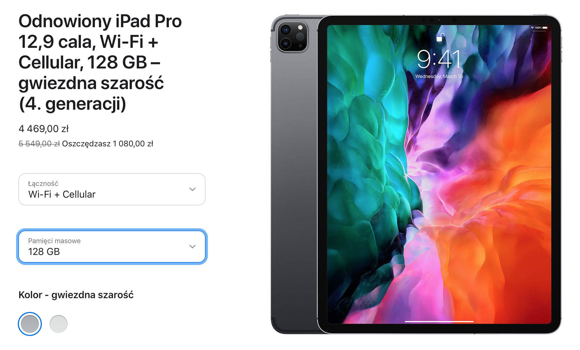 odnowiony iPad Pro 2020