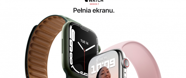 Apple prezentuje Apple Watch Series 7 z większymi ekranami