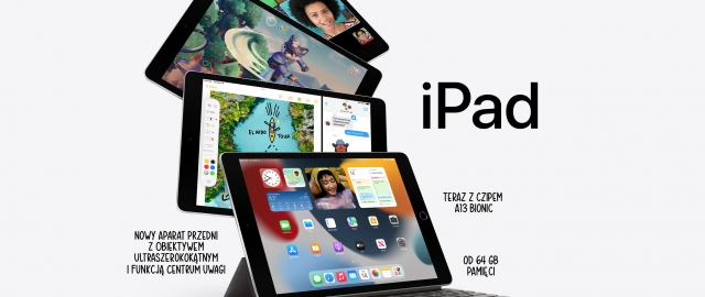 Apple prezentuje nowego podstawowego iPada dziewiątej generacji