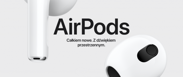 Apple wypuszcza trzecią generację AirPods z etui ładującym Lightning
