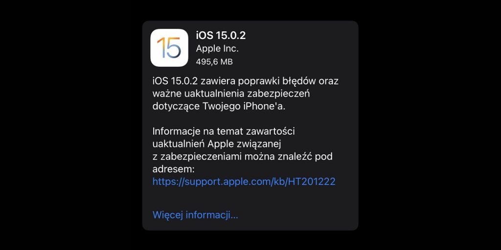 iOS 15.0.2