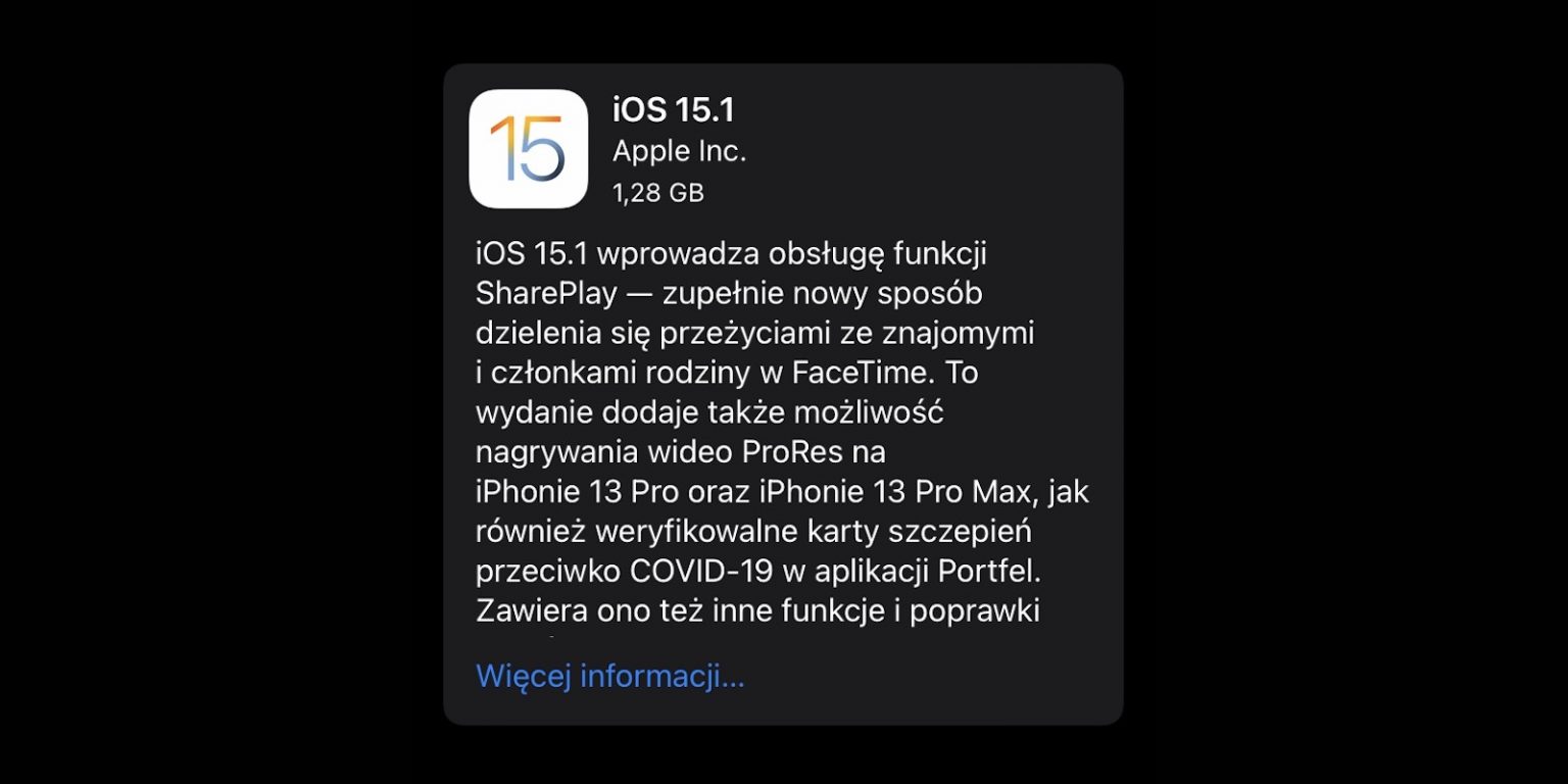 iOS 15.1