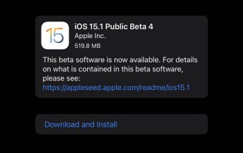 iOS 15.1 beta 4