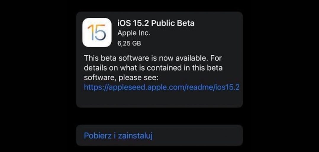 iOS 15.2 beta