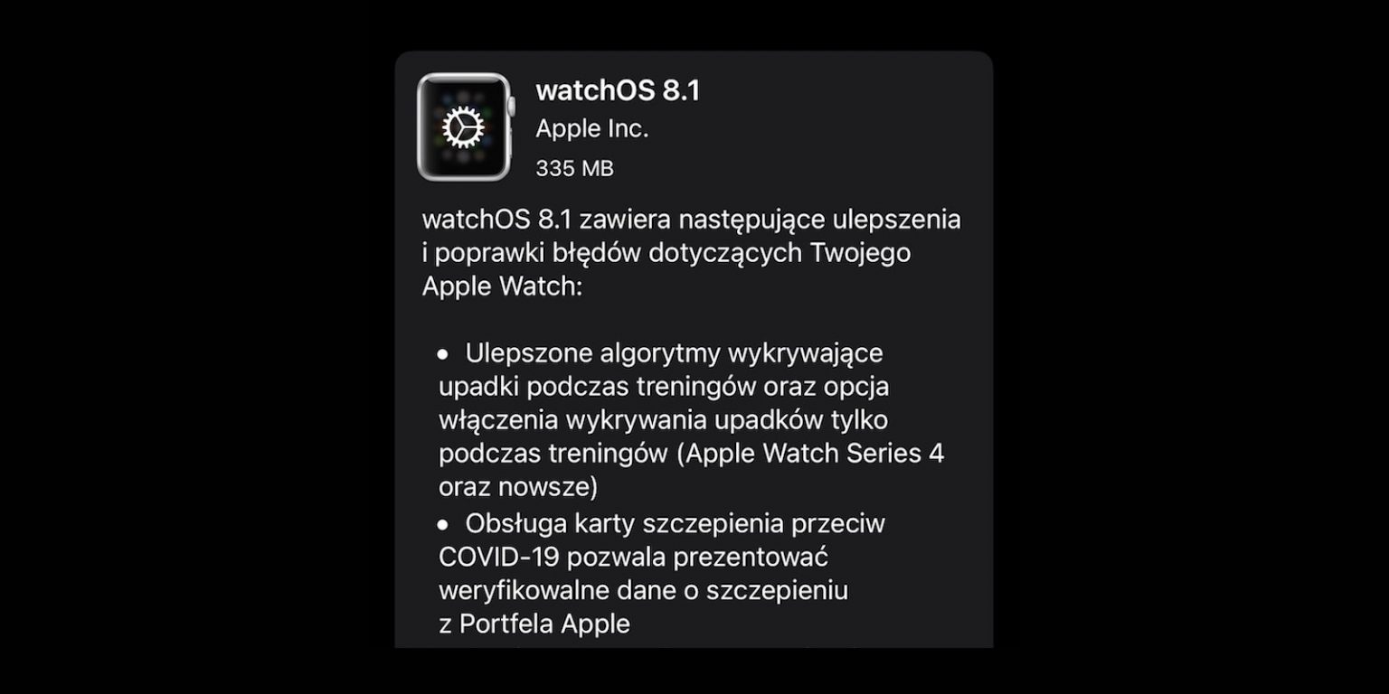 watchOS 8.1