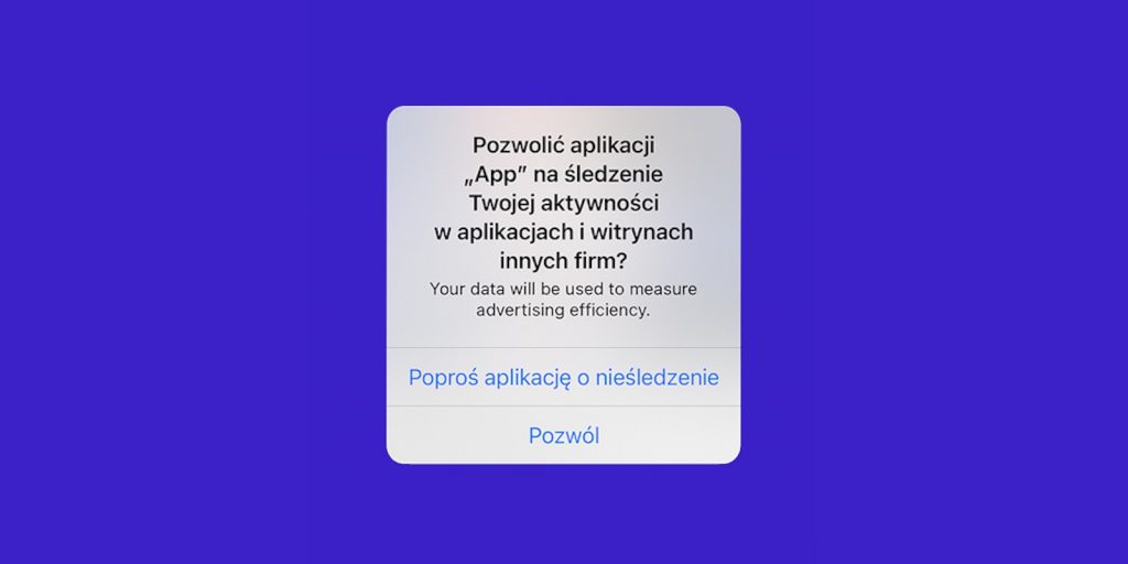 Funkcja kontroli sledzenia iOS