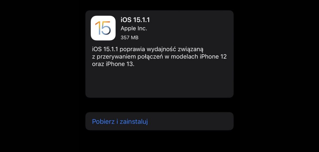 iOS 15.1.1
