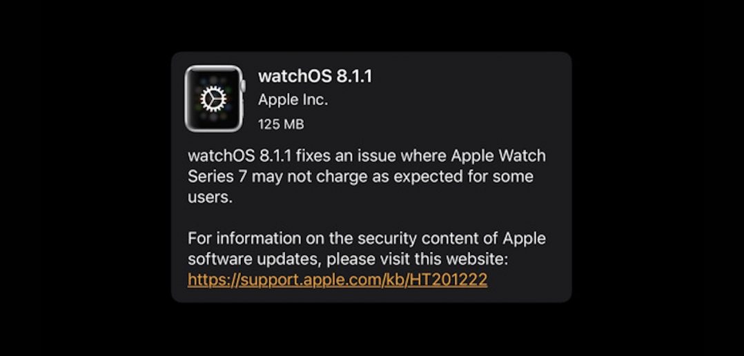watchOS 8.1.1
