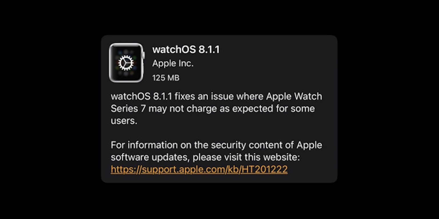 watchOS 8.1.1