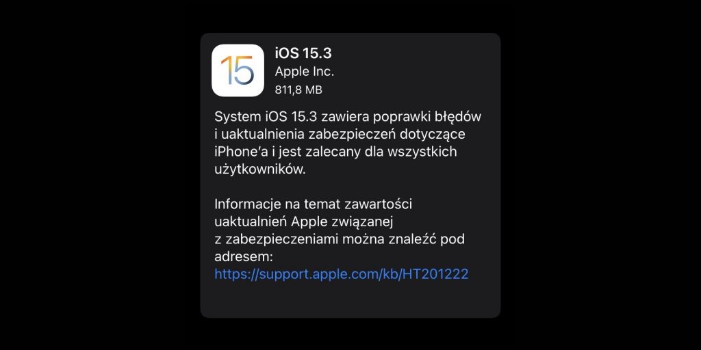iOS 15.3