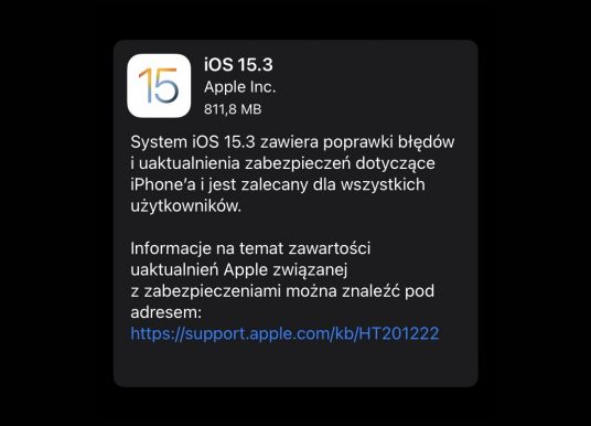 Apple wypuszcza iOS 15.3 i iPadOS 15.3 z poprawką błędu Safari