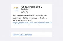 iOS 15.4 beta 3