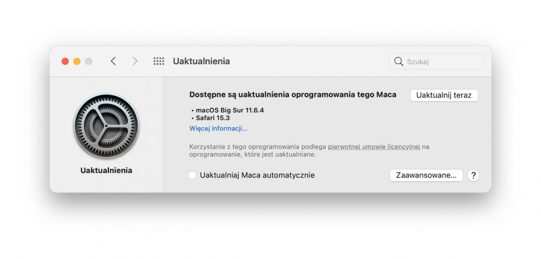 macOS Big Sur 11.6.4