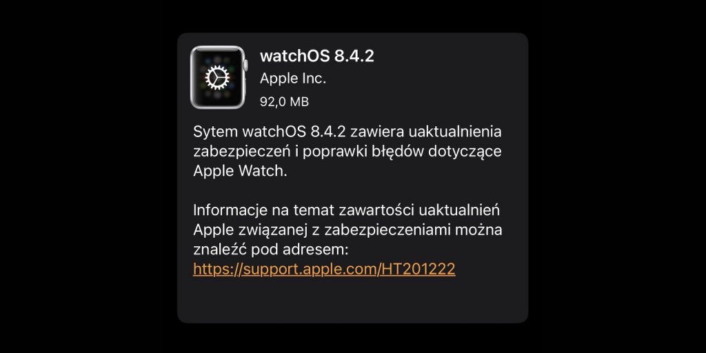 watchOS 8.4.2