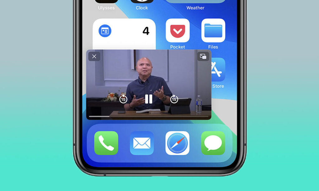 obraz w obrazie YouTube