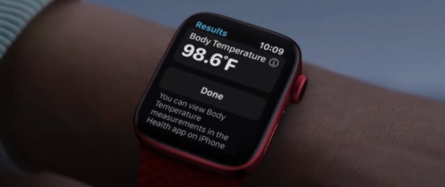Pomiar temperatury ciała wciąż możliwy jako nowa funkcja Apple Watch Serii 8