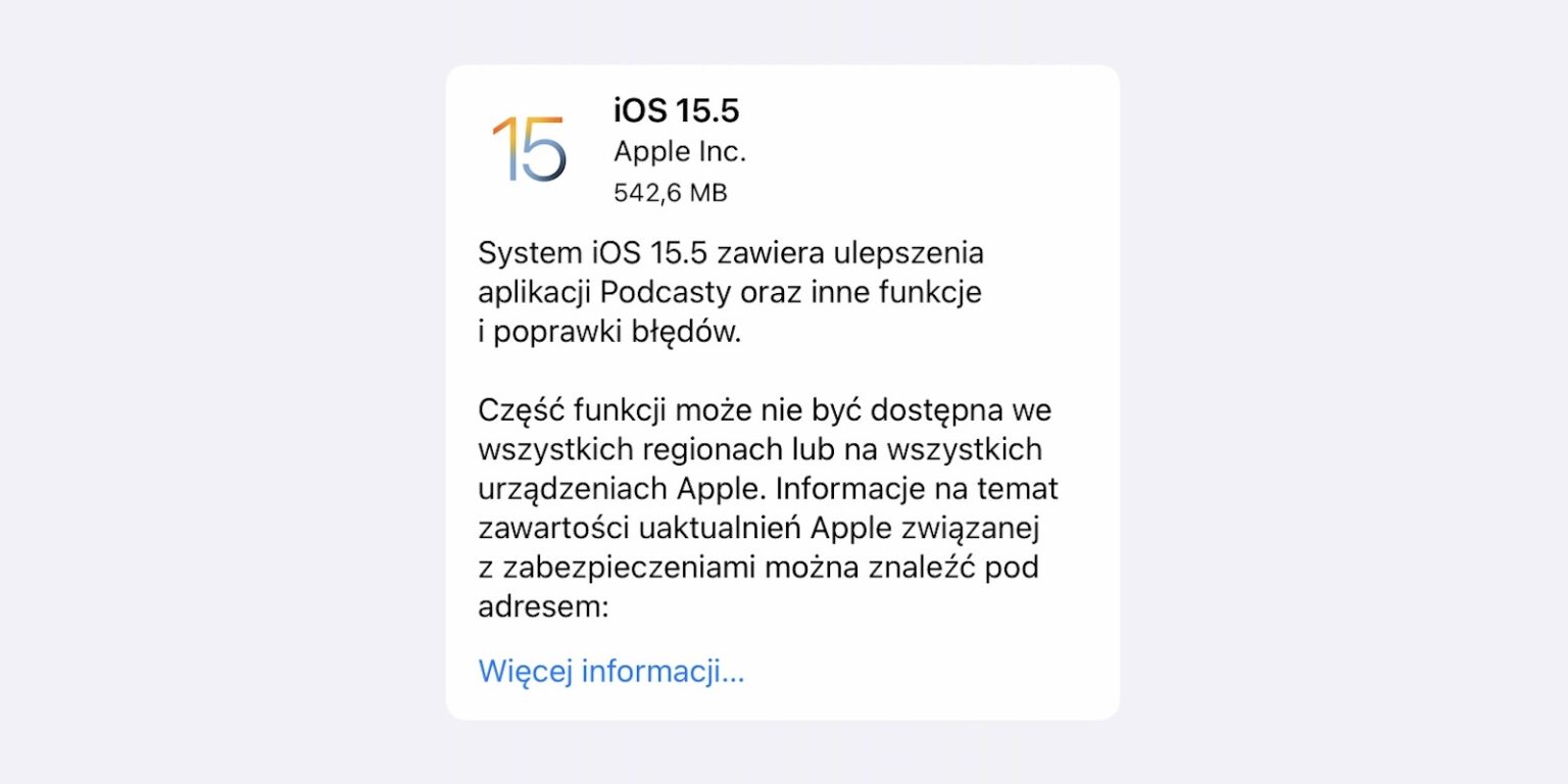 iOS 15.5