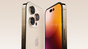 iPhone 14 Pro - Gold - Side to Side - Alpha