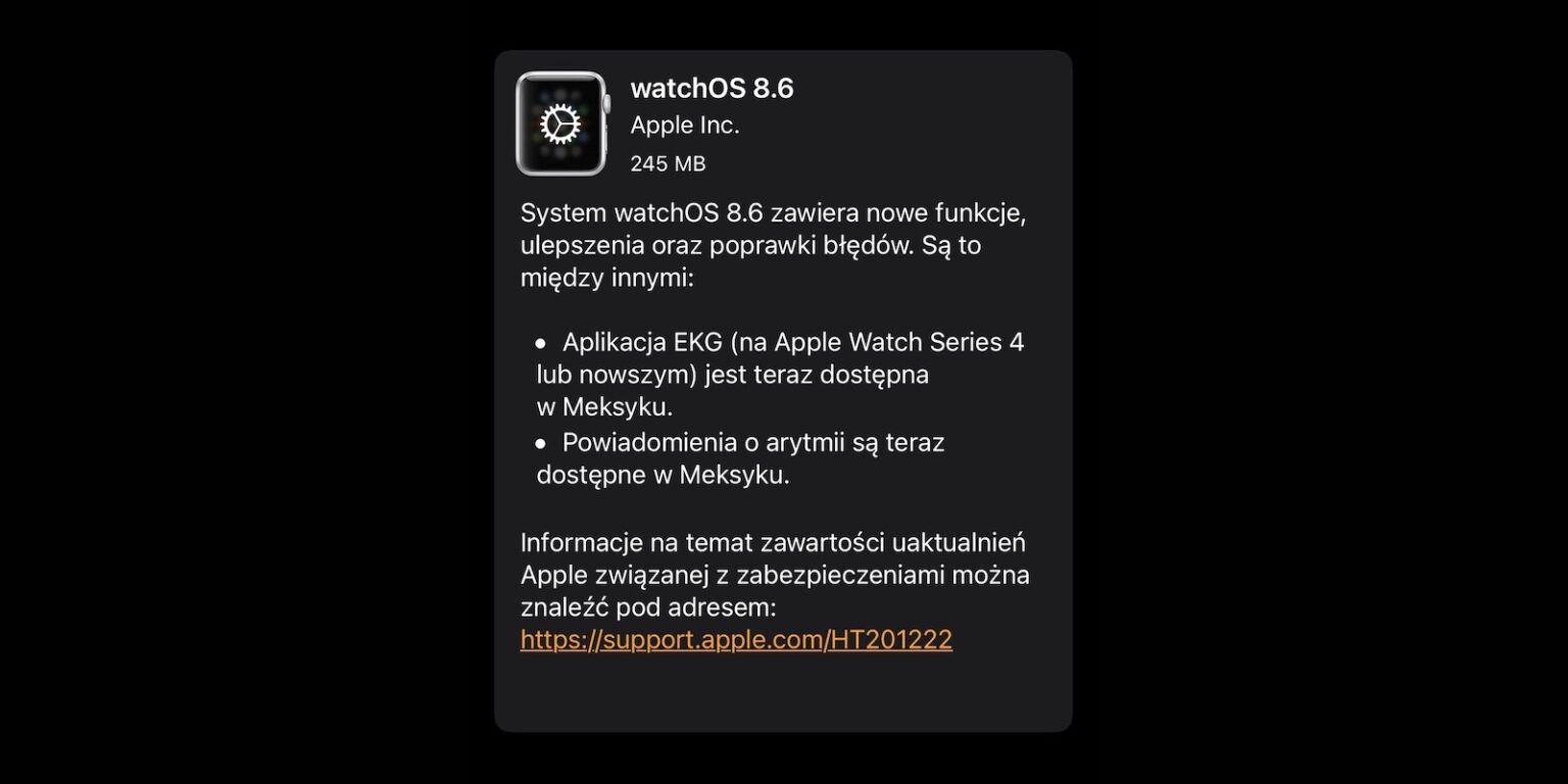 watchOS 8.6