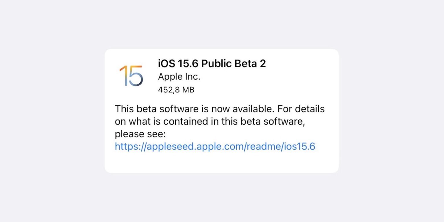 iOS 15.6 beta 2