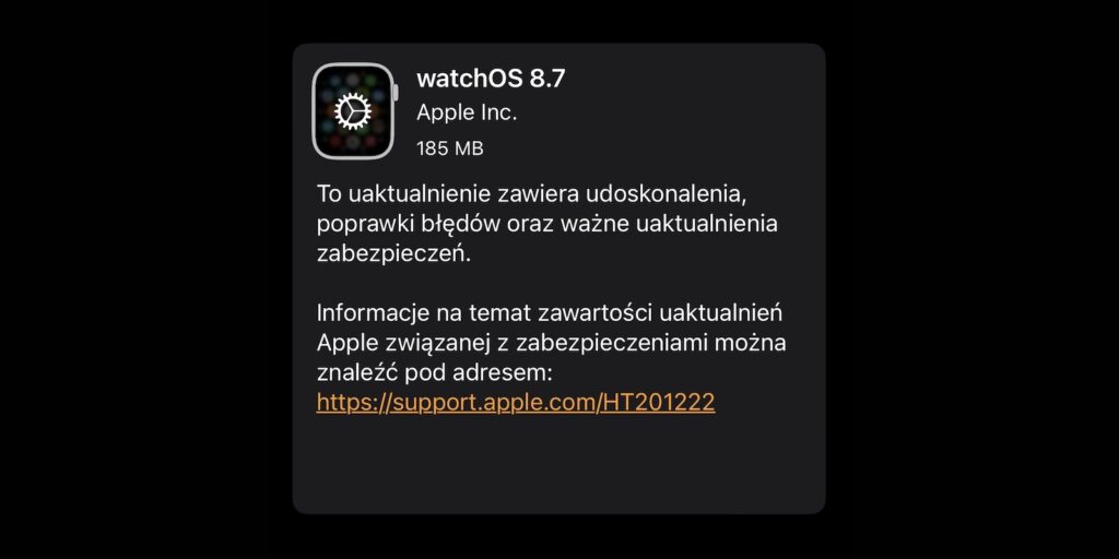 watchOS 8.7