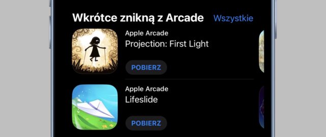 Nowa sekcja w App Store informuje o grach które znikną z Arcade