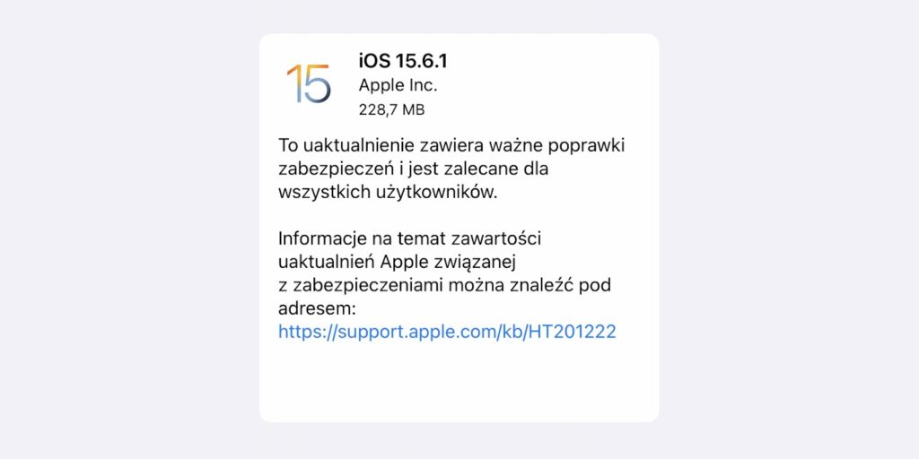 iOS 15.6.1
