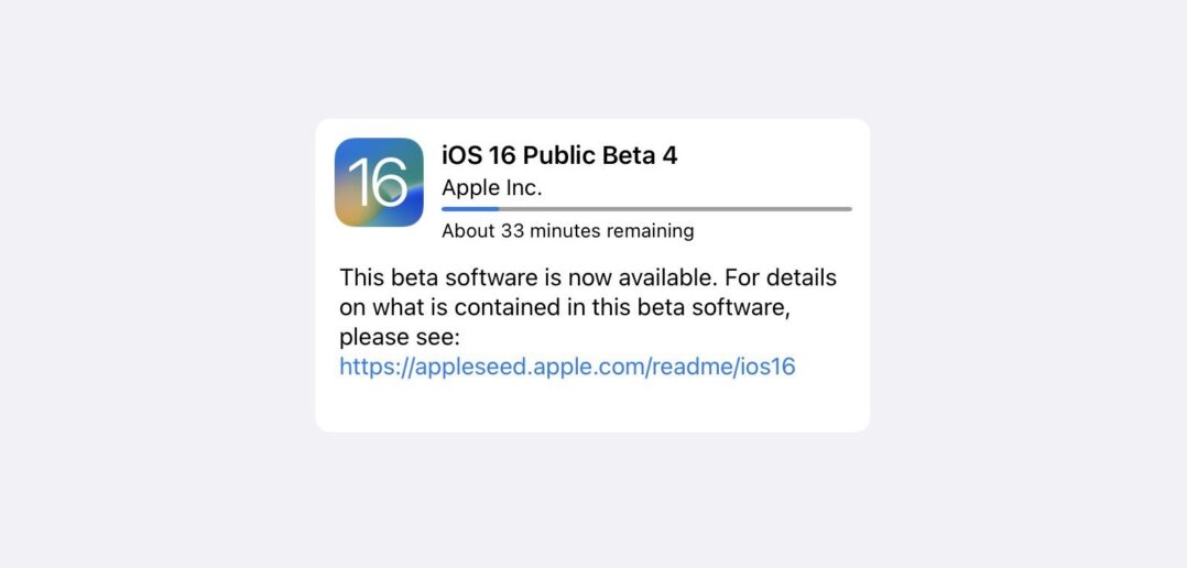 iOS 16 beta 4