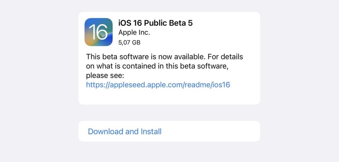 iOS 16 beta 5