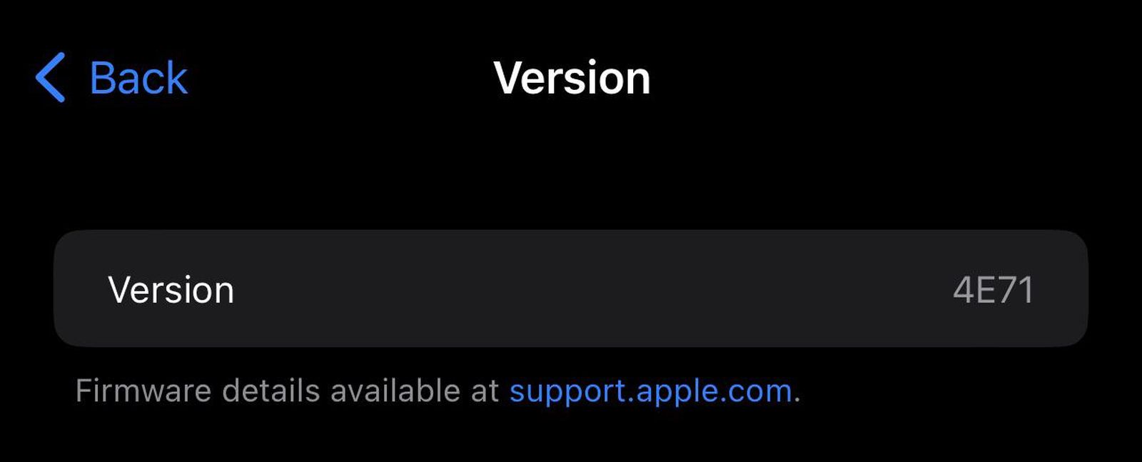 iOS-16-beta-5-AirPods-wersja-oprogramowania