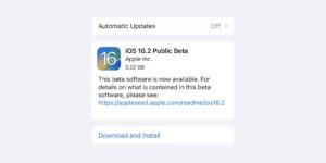 iOS 16.2 public beta 1