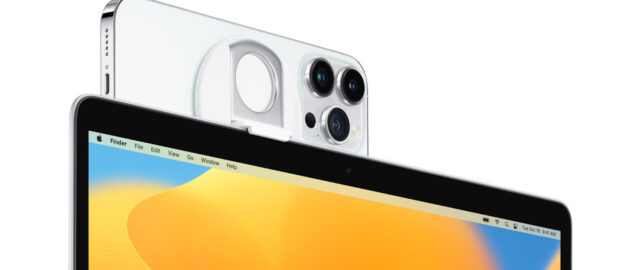Apple rozpoczyna sprzedaż uchwytu Belkin do używania iPhone’a jako kamery internetowej Maca